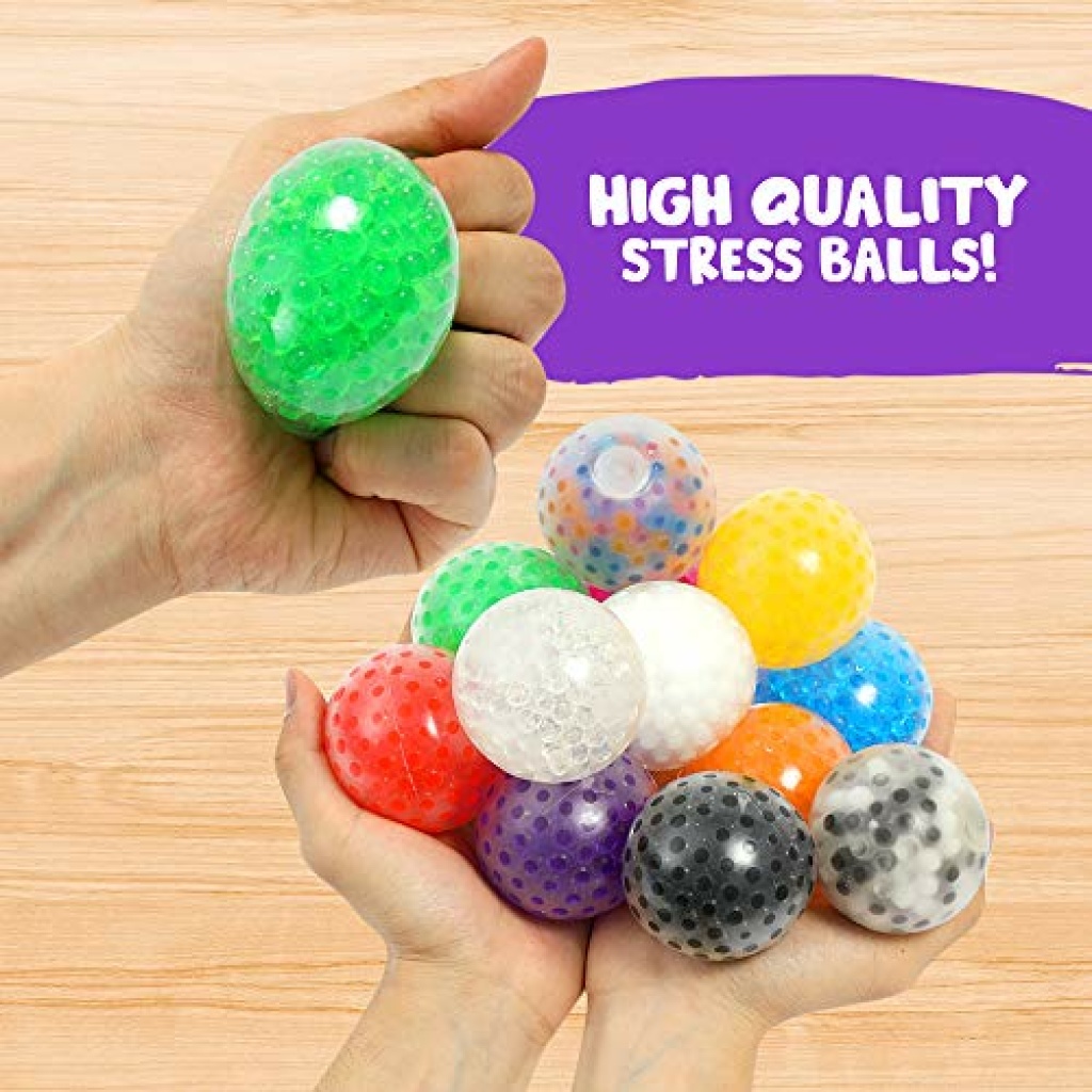 ZaxiDeel 12 Pack Sensory Stress Ball - Alleviate Tension, Anxiety and ...