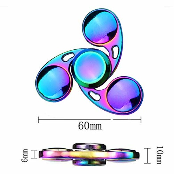Sensory Fidget Spinners Toys 3 PCS Finger Hand Spinner Toy Spinning Top  Focus Toy with Transformable Chain Mechanical Spiral Twister Fingertip Gyro