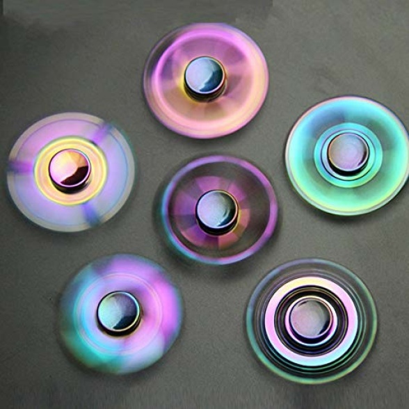 Rainbow Fidget Spinners Pack Stress Relief Toys for Kids Adults, Hand  Spinner Metal Fidget Bulk Set Desk Toy for Anti-Anxiety Focus, Small Gadget  Novelty Gifts Party Favor - 7 PCS - Sensory